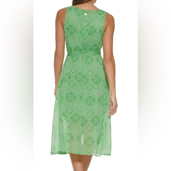 Tommy Hilfiger Women’s Sleeveless Dress. New Leaf/Ivory. - Picture 4 of 10